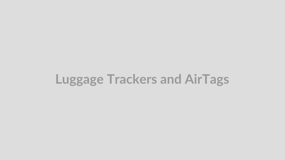 Suitcase with a luggage tracker for a guide to using AirTags and Bluetooth trackers while flying