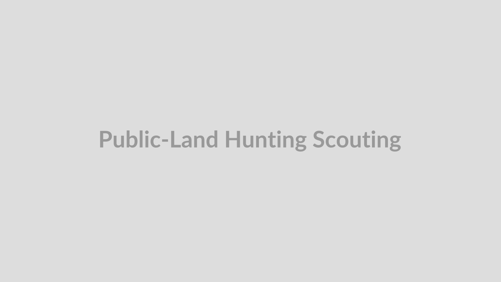 Hunter studying a digital map and public-land scouting plan before a trip